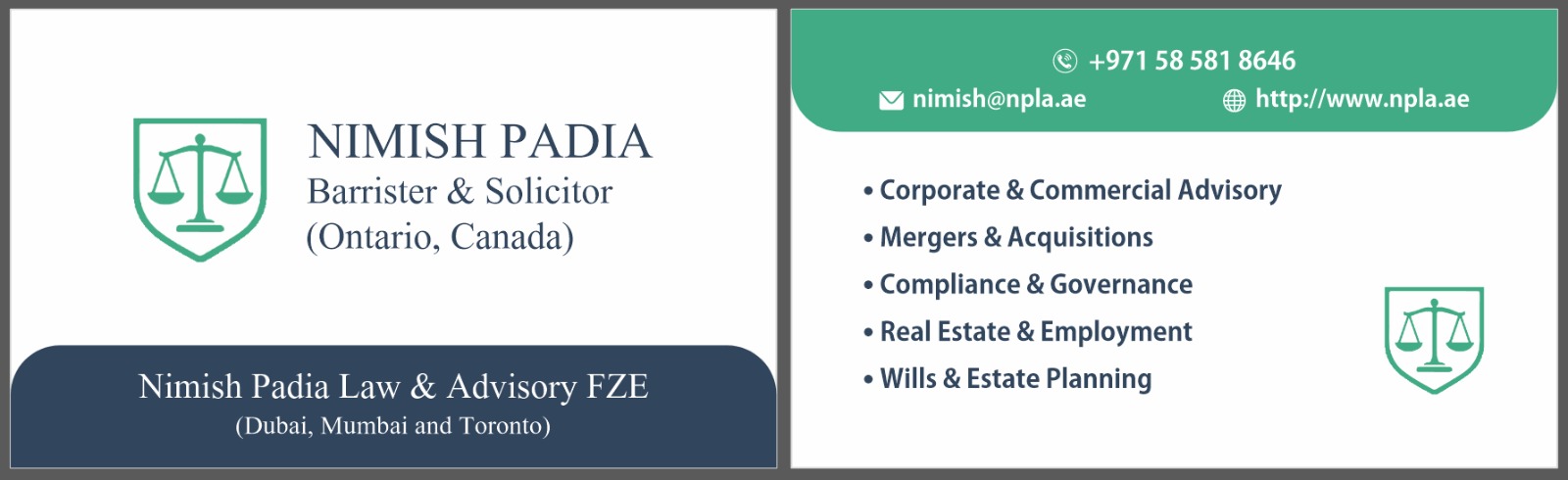 Nimish Padia Law and Advisory FZE